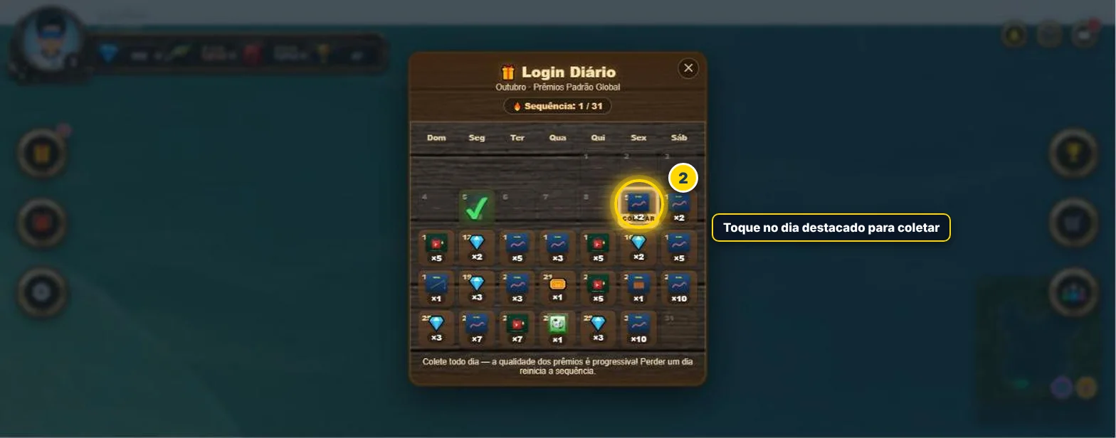 Login Diário